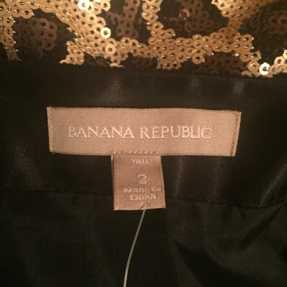 Banana Republic Leopard Print Sequin Skirt - Picture 4 of 6